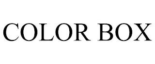 COLOR BOX trademark