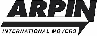 ARPIN INTERNATIONAL MOVERS trademark