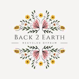 BACK 2 EARTH RECYCLED GYPSUM trademark