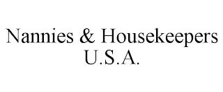 NANNIES & HOUSEKEEPERS U.S.A. trademark