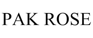 PAK ROSE trademark