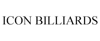 ICON BILLIARDS trademark