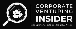 CORPORATE VENTURING INSIDER STRIKING INVESTOR GOLD ONE INSIGHT AT A TIME trademark