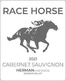 RACE HORSE 2021 CABERNET SAUVIGNON HERMAN VINEYARDS SONOMA VALLEY trademark