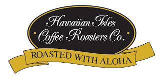 HAWAIIAN ISLES COFFEE ROASTERS CO. ROASTED WITH ALOHA trademark