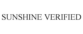 SUNSHINE VERIFIED trademark