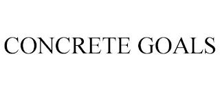 CONCRETE GOALS trademark