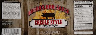 BROOKS BBQ SAUCE CREOLE STYLE A UNIQUE TASTE trademark