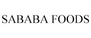 SABABA FOODS trademark