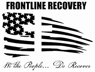 FRONTLINE RECOVERY WE THE PEOPLE ... DO RECOVER trademark