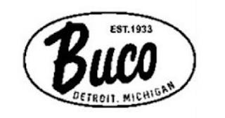 EST. 1933 BUCO DETROIT. MICHIGAN trademark