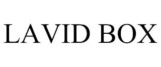 LAVID BOX trademark