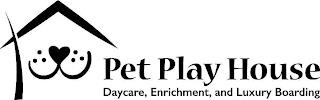 PET PLAY HOUSE DAYCARE, ENRICHMENT, AND LUXURY BOARDING trademark