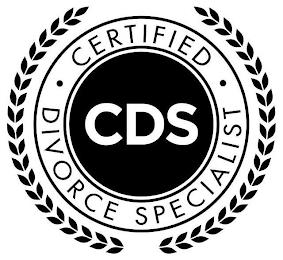 CERTIFIED DIVORCE SPECIALIST CDS trademark