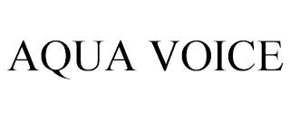 AQUA VOICE trademark