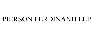 PIERSON FERDINAND LLP trademark