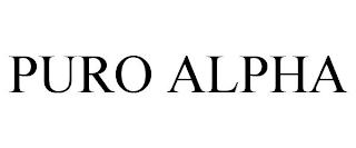 PURO ALPHA trademark