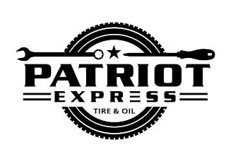 PATRIOT EXPRESS TIRE & OIL trademark