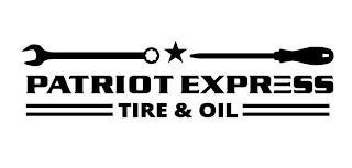 PATRIOT EXPRESS TIRE & OIL trademark