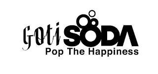 GOTISODA POP THE HAPPINESS trademark