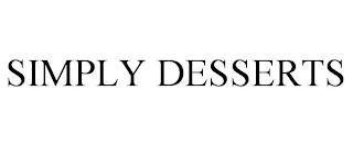 SIMPLY DESSERTS trademark