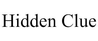 HIDDEN CLUE trademark