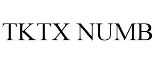 TKTX NUMB trademark