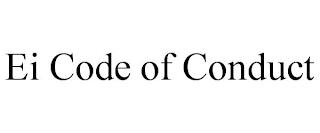 EI CODE OF CONDUCT trademark