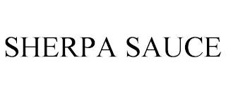 SHERPA SAUCE trademark