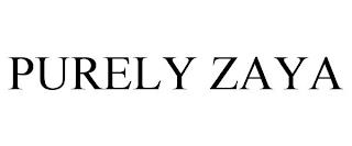 PURELY ZAYA trademark