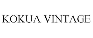 KOKUA VINTAGE trademark