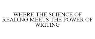 WHERE THE SCIENCE OF READING MEETS THE POWER OF WRITING trademark