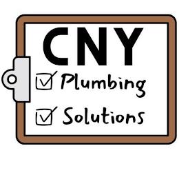 CNY CHECK BOX WITH CHECK MARK PLUMBING CHECK BOX WITH CHECK MARK SOLUTIONS trademark