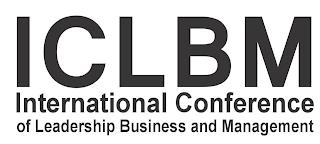 ICLBM INTERNATIONAL CONFERENCE OF LEADERSHIP BUSINESS AND MANAGEMENT trademark