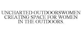 UNCHARTED OUTDOORSWOMEN CREATING SPACE FOR WOMEN IN THE OUTDOORS. trademark