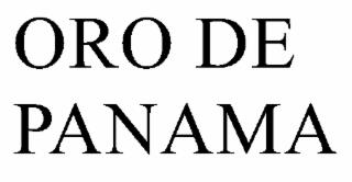 ORO DE PANAMA CIGARS trademark