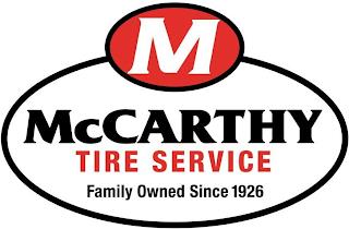 M MCCARTHY TIRE SERVICE FAMILY OWNED SINCE 1926 trademark