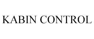 KABIN CONTROL trademark