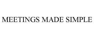 MEETINGS MADE SIMPLE trademark