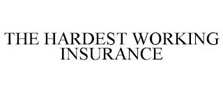 THE HARDEST WORKING INSURANCE trademark