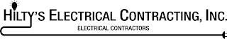 HILTY'S ELECTRICAL CONTRACTING, INC. ELECTRICAL CONTRACTORS  trademark