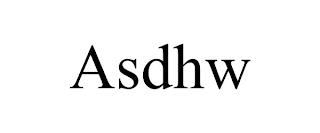 ASDHW trademark