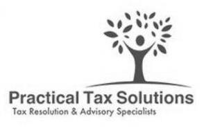 PRACTICAL TAX SOLUTIONS TAX RESOLUTIONS & ADVISORY SPECIALISTS trademark