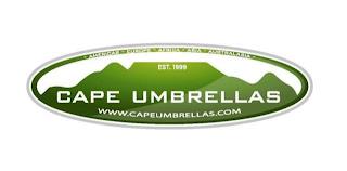 CAPE UMBRELLAS AMERICA, EUROPE. AFRICA. ASIA. AUSTRALASIA EST. 1999 WWW.CAPEUMBRELLAS.COM trademark