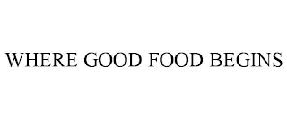 WHERE GOOD FOOD BEGINS trademark