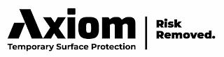 AXIOM TEMPORARY SURFACE PROTECTION RISK REMOVED. trademark