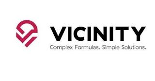 V VICINITY COMPLEX FORMULAS. SIMPLE SOLUTIONS. trademark