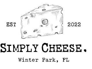 EST 2022 SIMPLY CHEESE. WINTER PARK, FL trademark