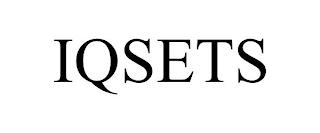 IQSETS trademark