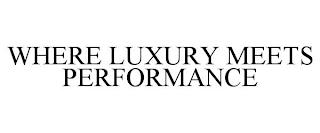 WHERE LUXURY MEETS PERFORMANCE trademark